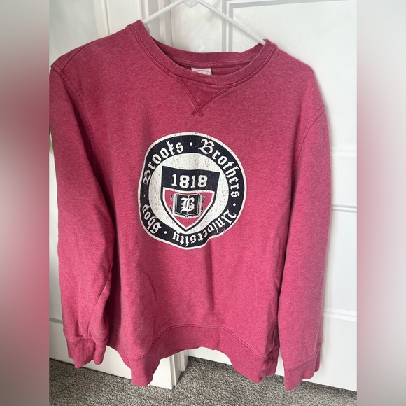 Brooks Brothers Other - Brooks Brothers Logo Crew Neck Sweatshirt in Large Red